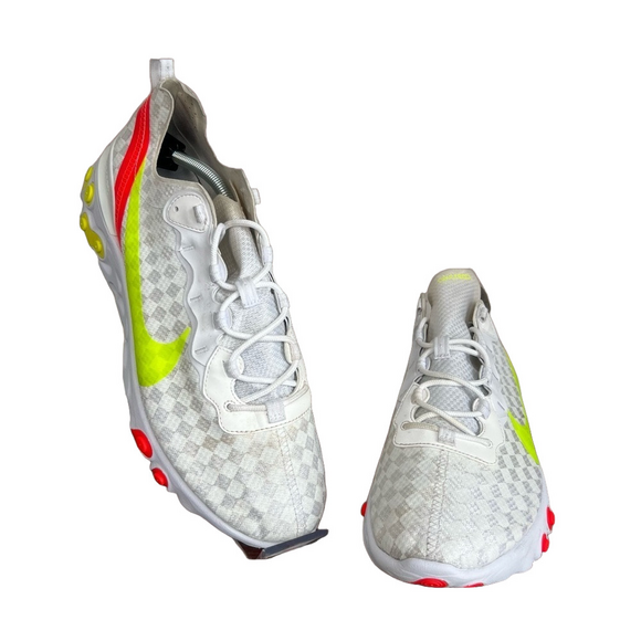 nike react element 55 white crimson volt